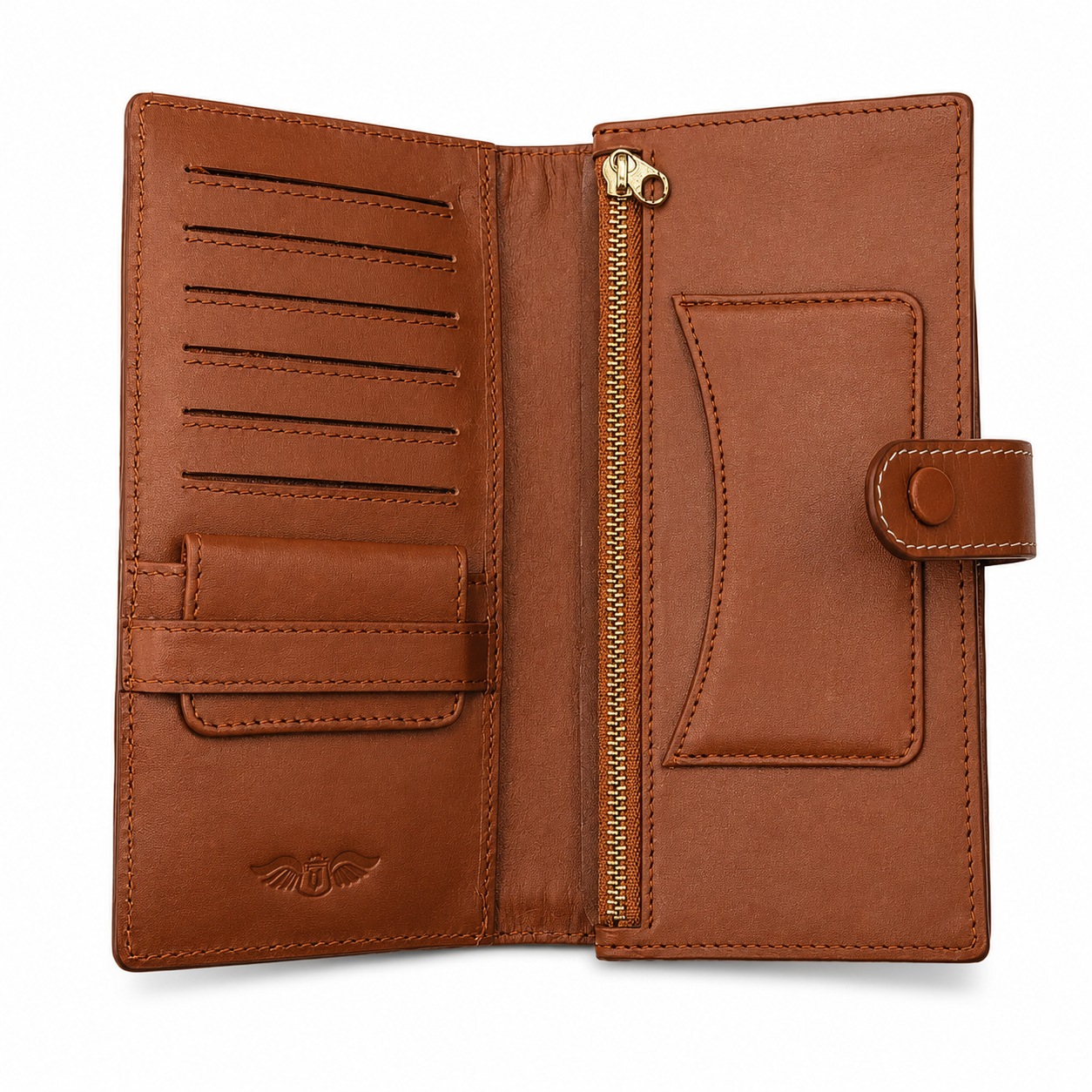 Premium Genuine Leather Men's Long Wallet