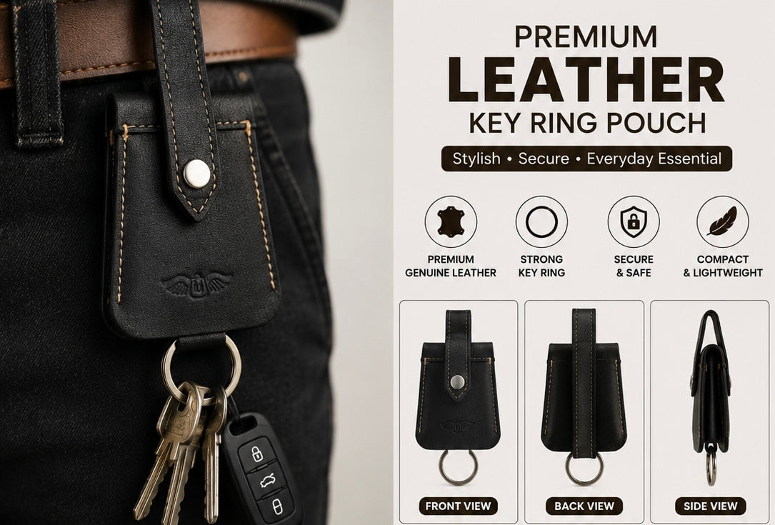 Leather Key Ring Pouch