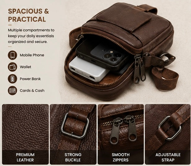 Premium Leather Cross-body Bag