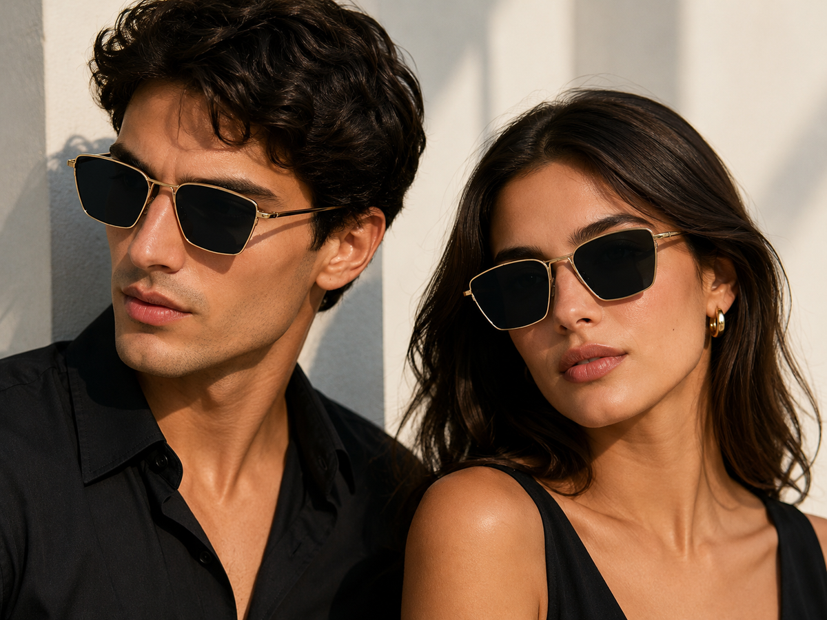 Premium Black Gold Sunglasses