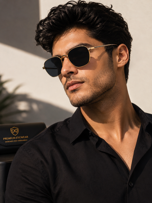 Black & Gold Sunglasses