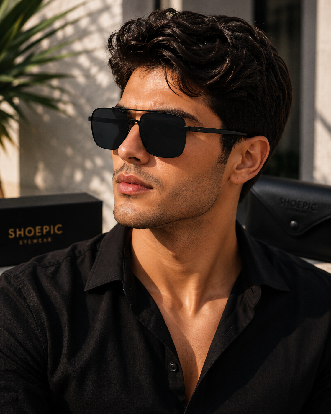 Premium Black Gold Sunglasses