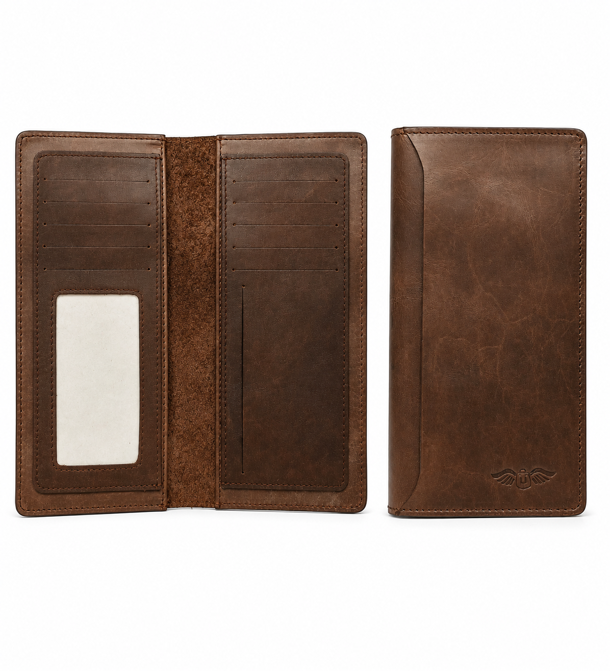 Premium Maroon Genuine Leather Long Wallet – Elegant, Slim & Functional