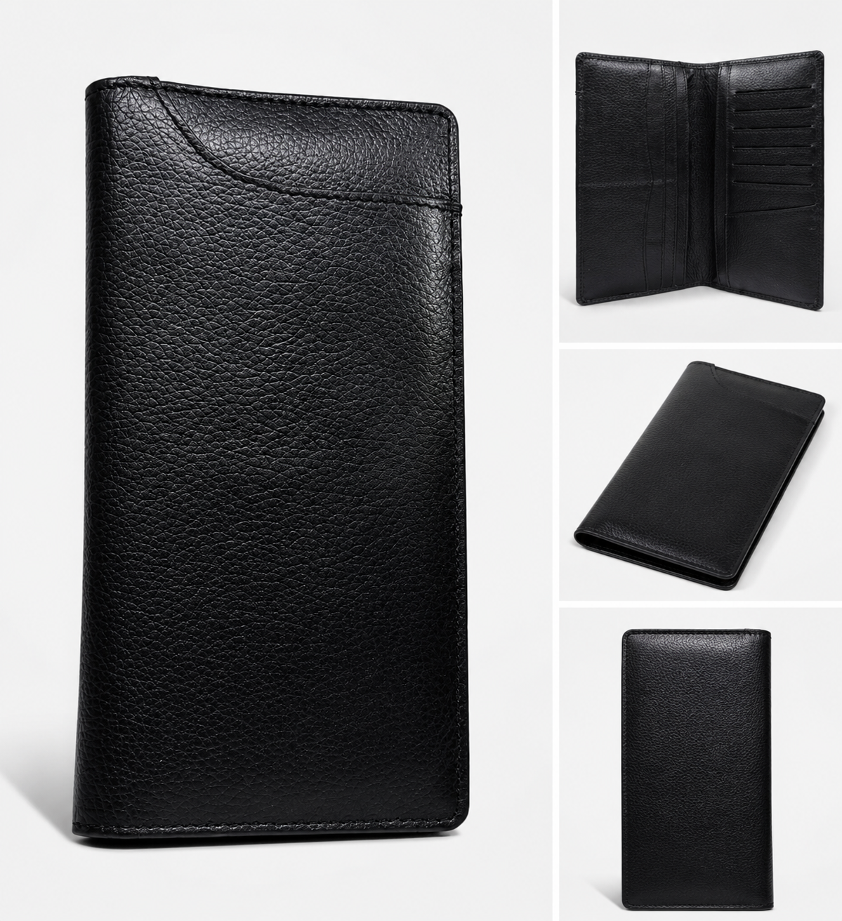 Premium Genuine Leather Men's Long Wallet