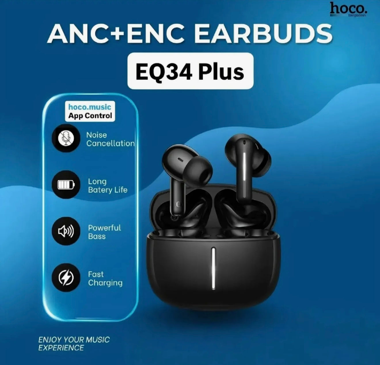 HOCO EQ34 Plus ANC TWS Earbuds