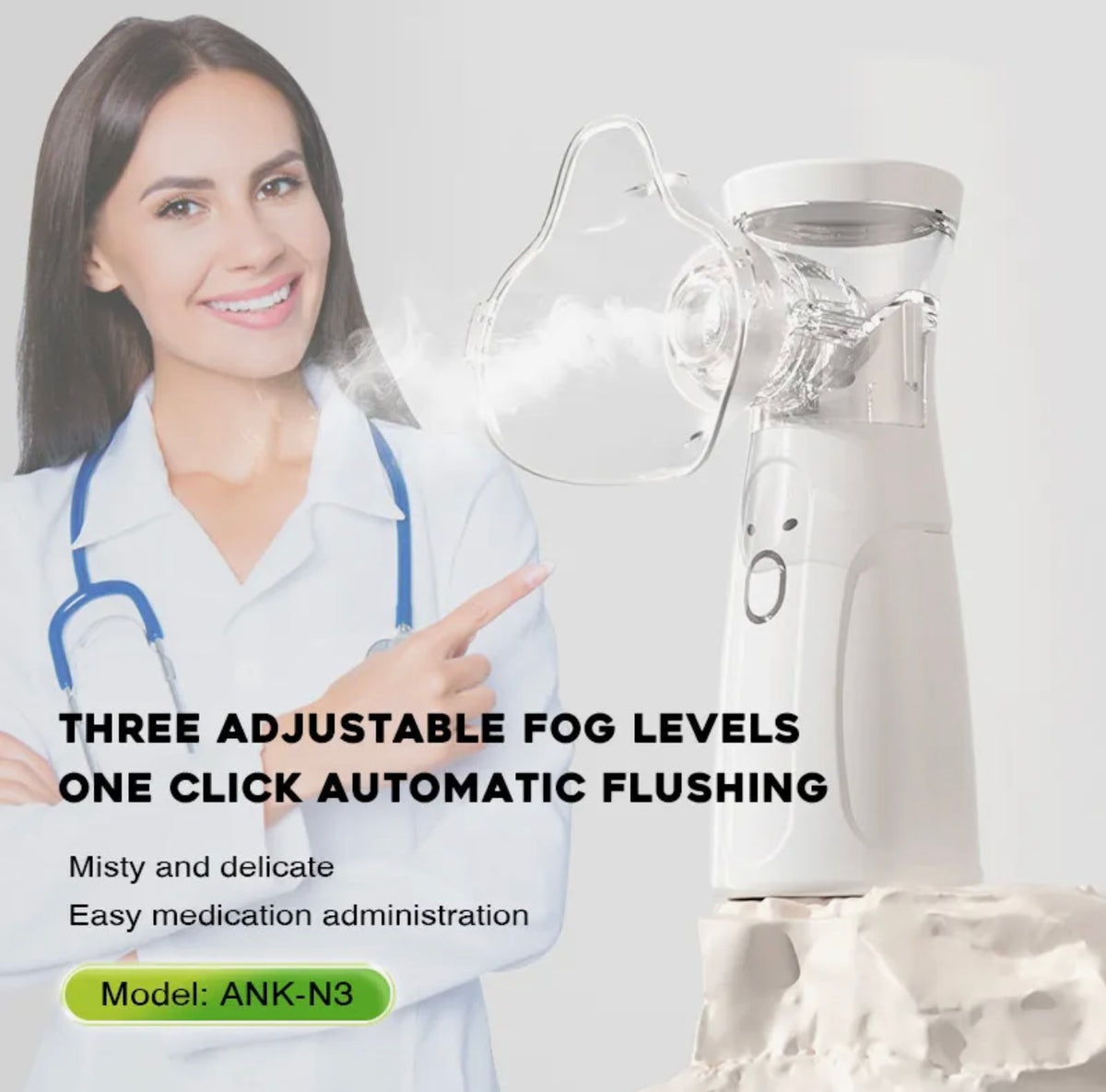 Ultrasonic Micro Mesh Nebulizer / Atomizer (Model: ANK-N3)
