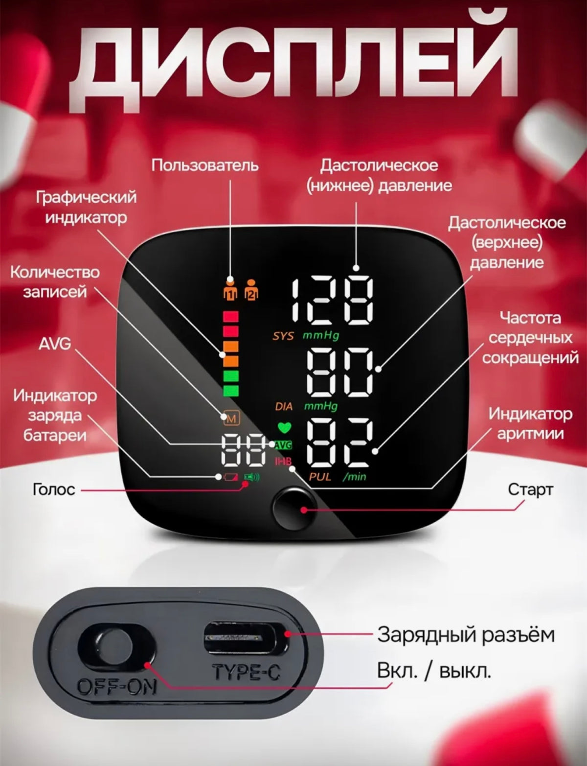 Digital Wrist Blood Pressure Monitor