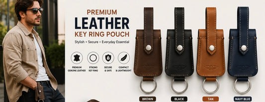 Leather Key Ring Pouch