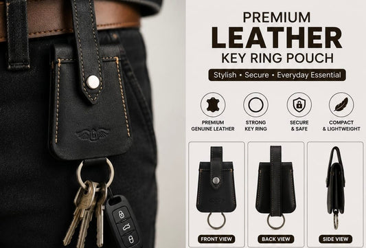 Leather Key Ring Pouch