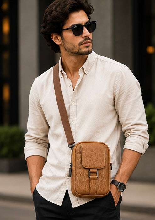 Premium Leather Cross-body Bag