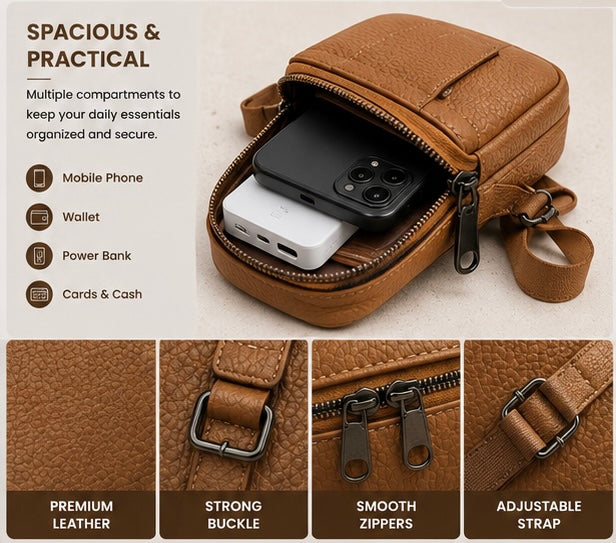 Premium Leather Cross-body Bag